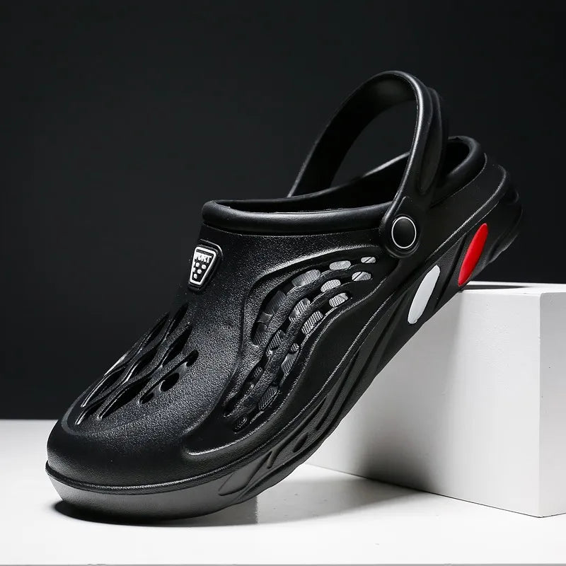 YRZL Mens Slippers Unisex Soft Non-slip Wear-resistant Casual Mens Sandals Comfortable Slip on Beach Shoes Outdoor Slippers Man