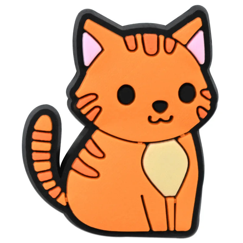 Cute Cat Shoe Charms – PVC Decorations for Clogs & Sandals