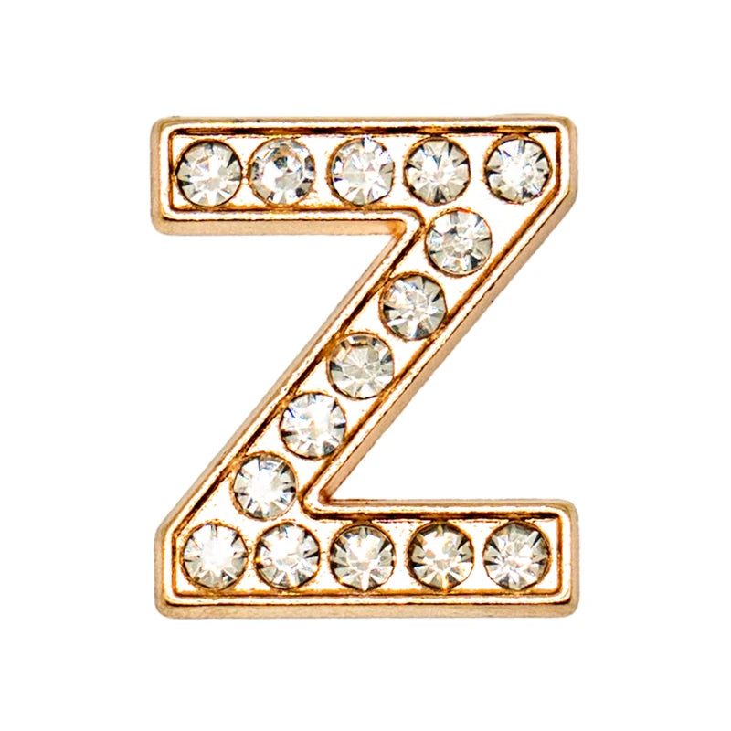 Luxury Gold Letter Shoe Charm – Designer Clip for Clogs & Sandals