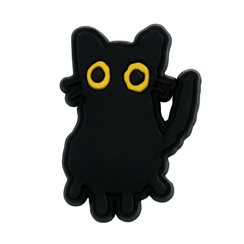 Cute Cat Shoe Charm – PVC Accessory for Clogs & Sandals