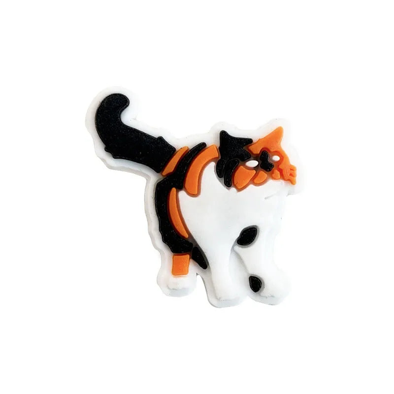 Cute Cat Shoe Charms – PVC Accessories for Clogs, Slides & Bags