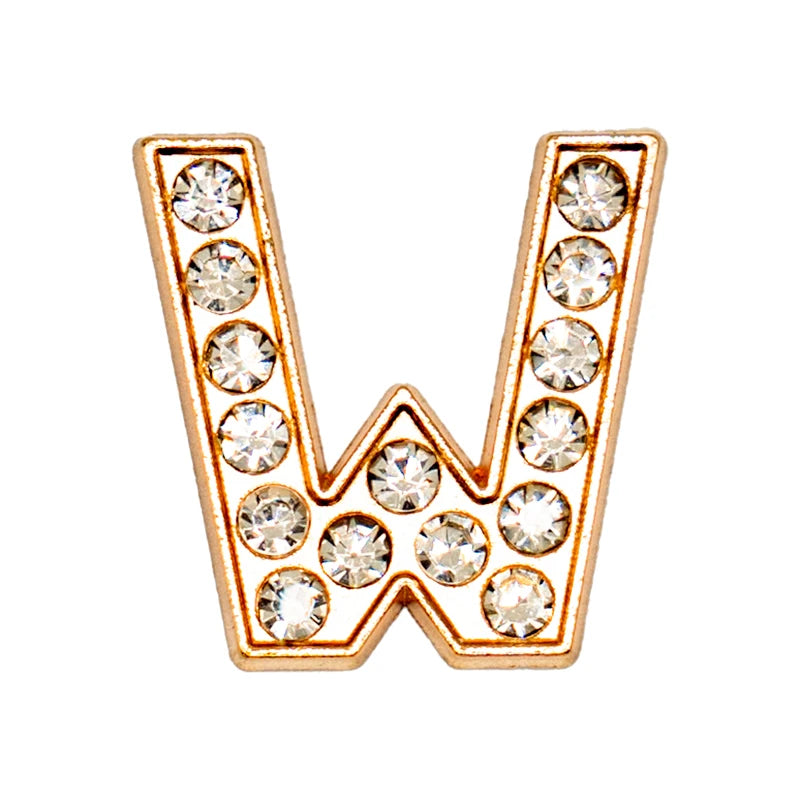 Luxury Gold Letter Shoe Charm – Designer Clip for Clogs & Sandals