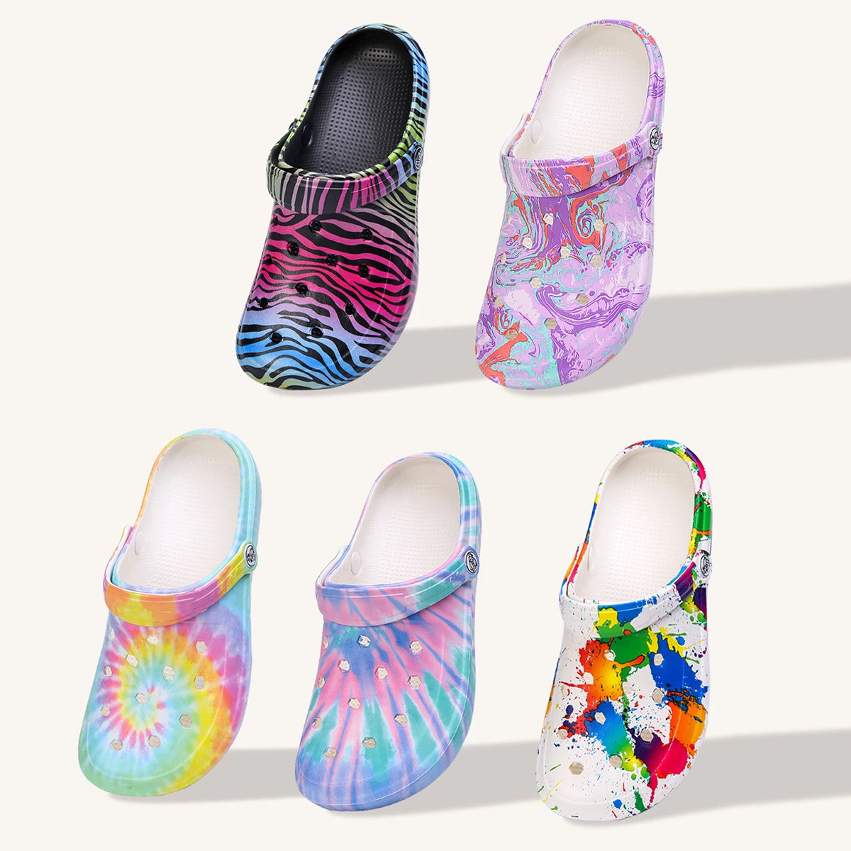 DreamDrift Tie-Dye Clogs