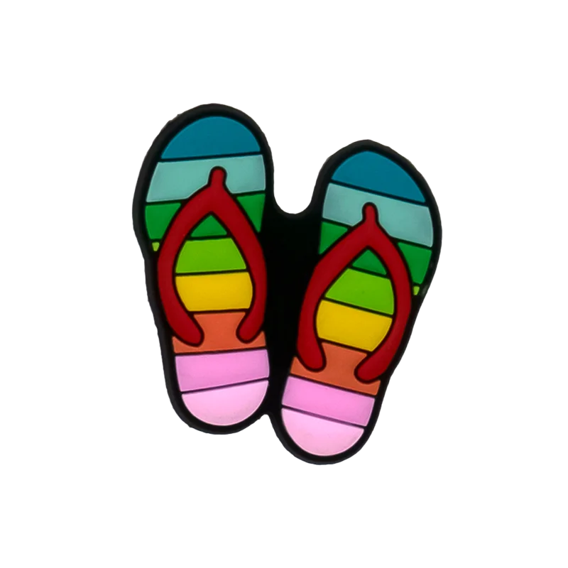 1pc Summer Vibes Shoe Charm – Beach-Themed Clog Accessory for Men, Women & Kids