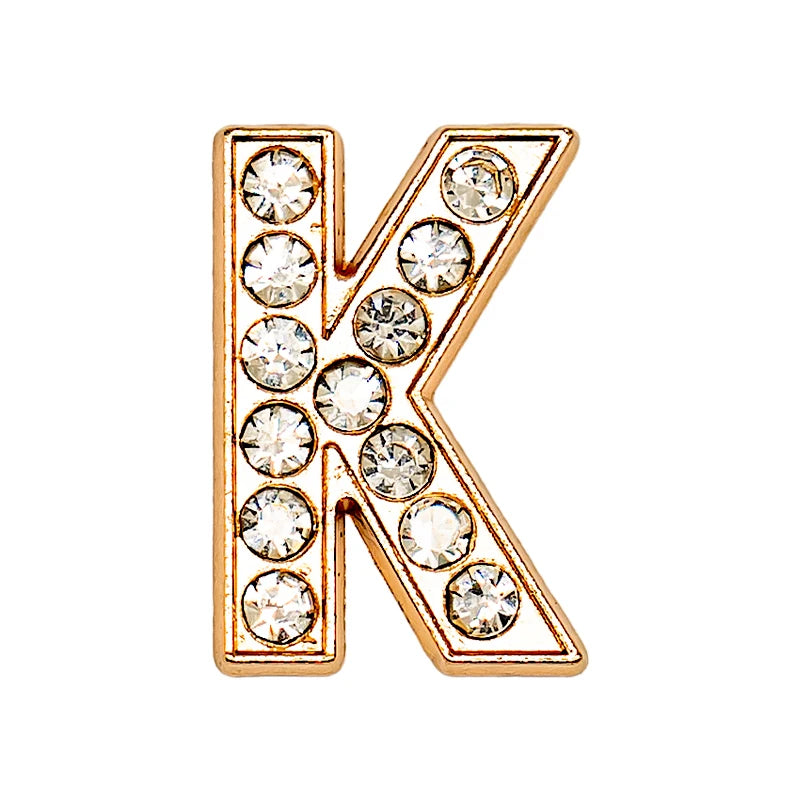 Luxury Gold Letter Shoe Charm – Designer Clip for Clogs & Sandals