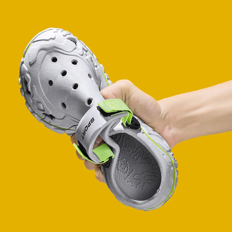 2025 Summer New Breathable Soft-Sole Outdoor Sports Sandals Versatile Casual Two-Way Trendy Sandals