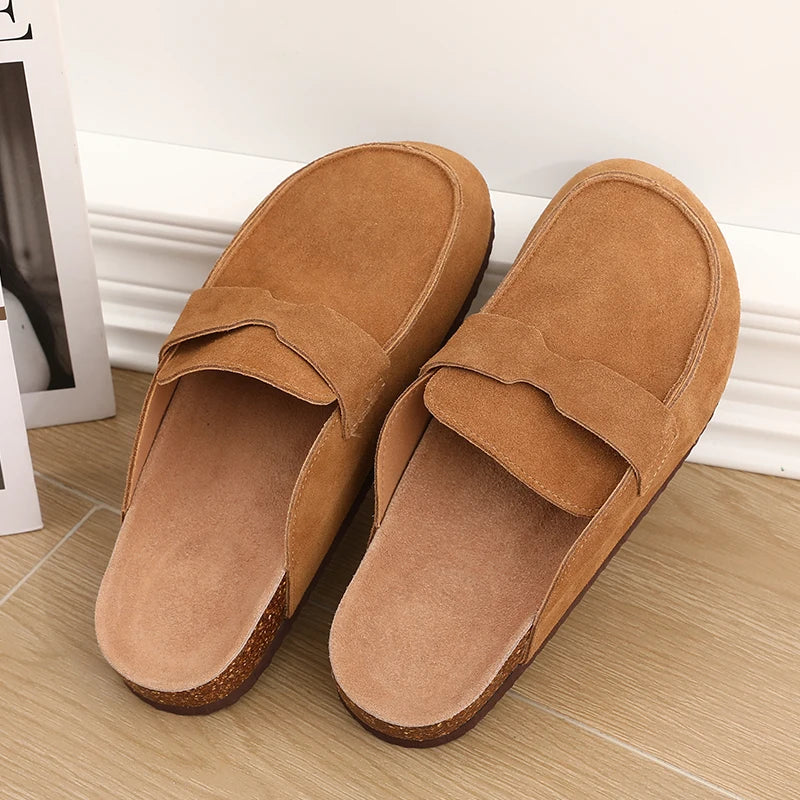 Classic Suede Clogs – Outdoor Comfort Slip-Ons