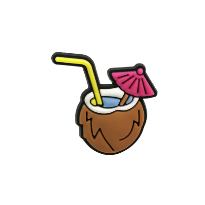 1pc Summer Vibes Shoe Charm – Beach-Themed Clog Accessory for Men, Women & Kids