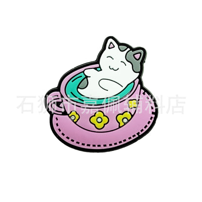 Cute Cat Shoe Charms – PVC Accessories for Clogs, Slides & Bags
