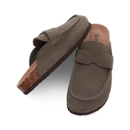 Classic Suede Clogs – Outdoor Comfort Slip-Ons