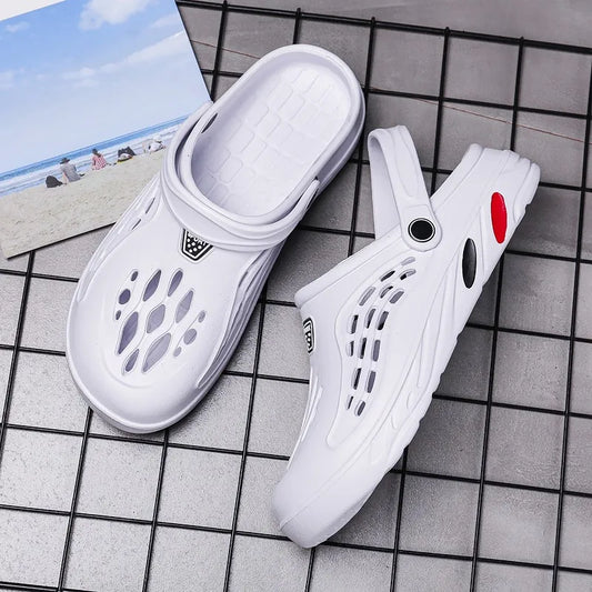 YRZL Mens Slippers Unisex Soft Non-slip Wear-resistant Casual Mens Sandals Comfortable Slip on Beach Shoes Outdoor Slippers Man
