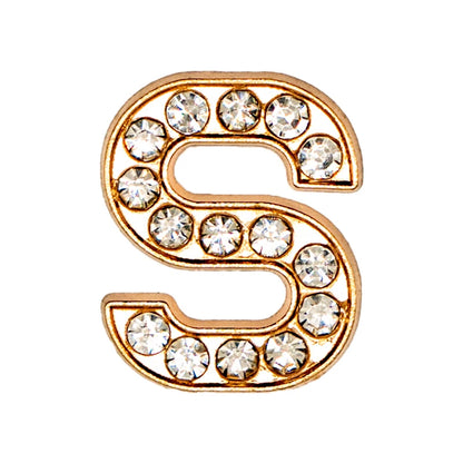Luxury Gold Letter Shoe Charm – Designer Clip for Clogs & Sandals