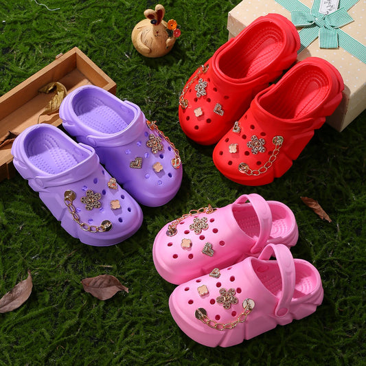 BloomLuxe Platform Clogs