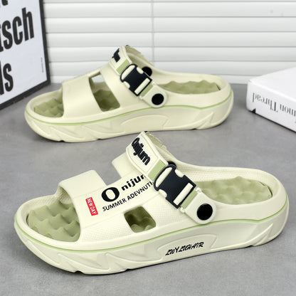 CharmStep Soft Massage Slides – Unisex Summer Slippers for Indoors & Outdoors