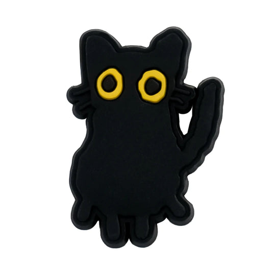 Black Cat Shoe Charms – Cute Paw & Kitty Designs for Clogs & Sandals