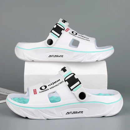 CharmStep Soft Massage Slides – Unisex Summer Slippers for Indoors & Outdoors