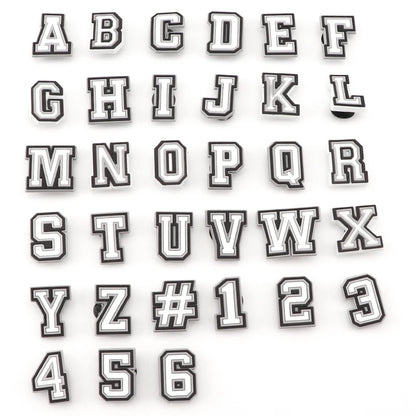 Alphabet & Number Shoe Charms – DIY Letter Pins for Clogs & Sandals