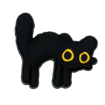 Black Cat Shoe Charms – Cute Paw & Kitty Designs for Clogs & Sandals
