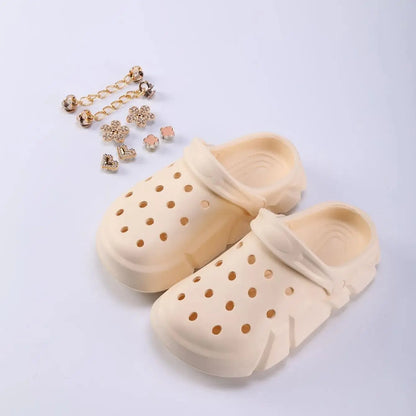 BloomLuxe Platform Clogs