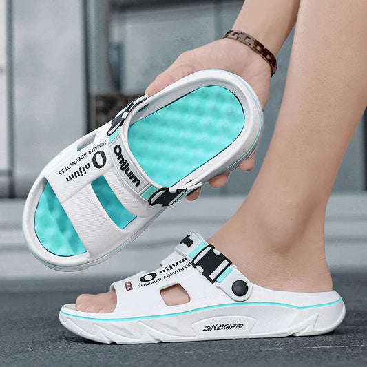CharmStep Soft Massage Slides – Unisex Summer Slippers for Indoors & Outdoors