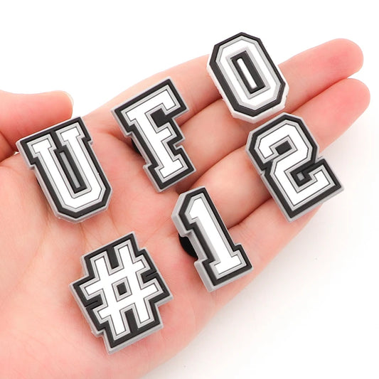 Alphabet & Number Shoe Charms – DIY Letter Pins for Clogs & Sandals