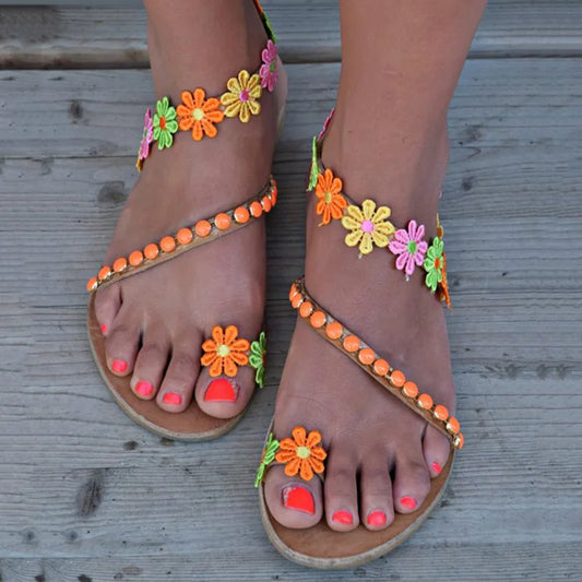 BohoBloom Flat Sandals