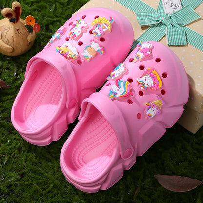 GlowCharm Unicorn Clogs