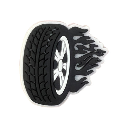 Car & Auto-Themed PVC Shoe Charms – Tyres, Seats & Oil Designs for Clogs & Sandals