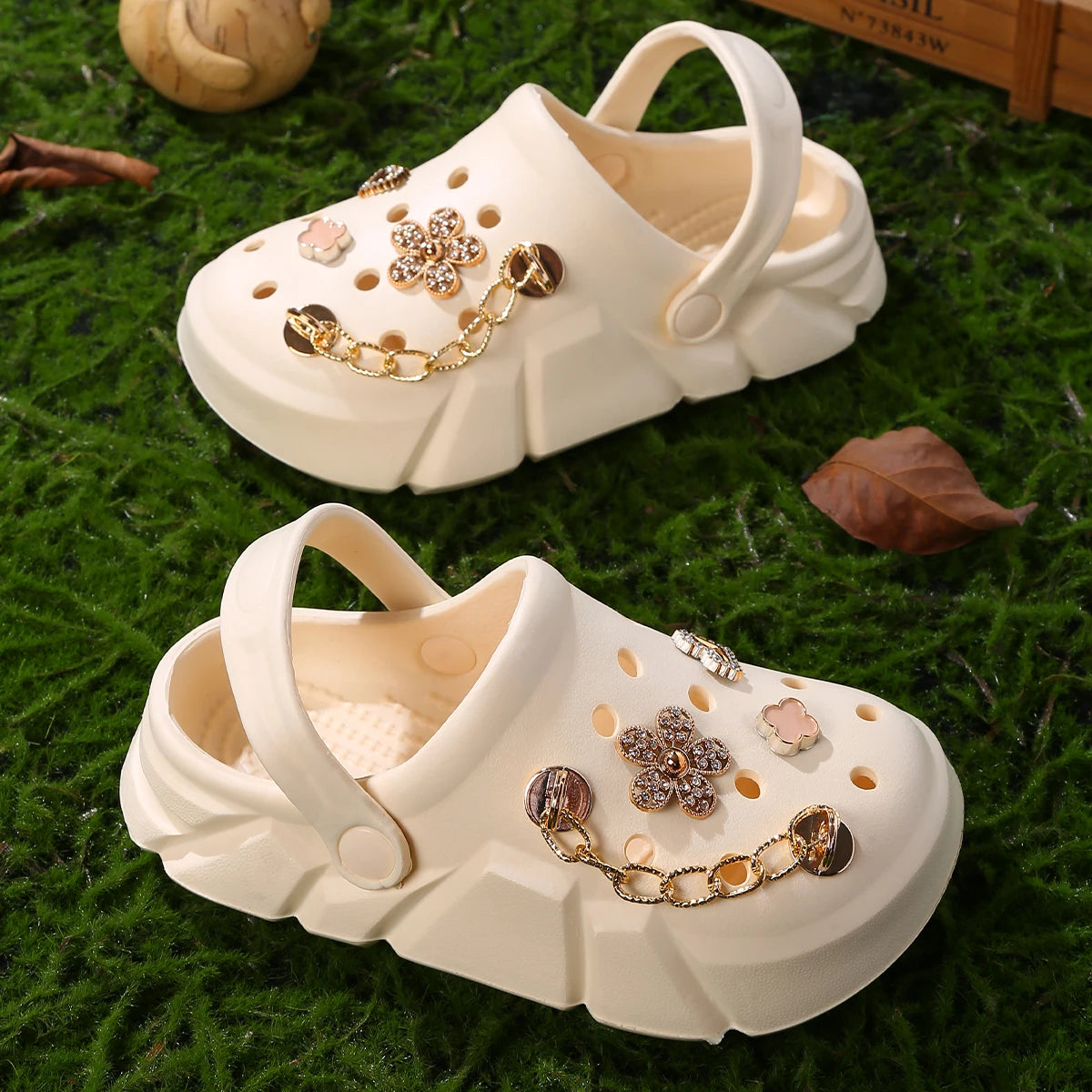 BloomLuxe Platform Clogs