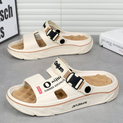 CharmStep Soft Massage Slides – Unisex Summer Slippers for Indoors & Outdoors