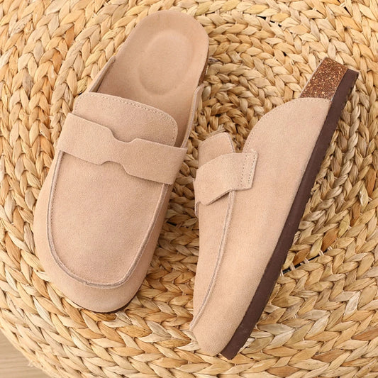 Classic Suede Clogs – Outdoor Comfort Slip-Ons