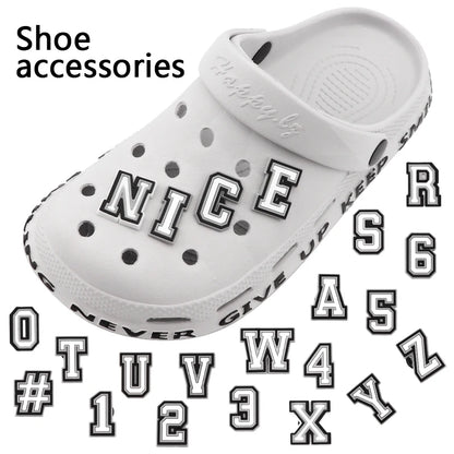 Alphabet & Number Shoe Charms – DIY Letter Pins for Clogs & Sandals