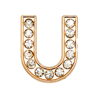Luxury Gold Letter Shoe Charm – Designer Clip for Clogs & Sandals