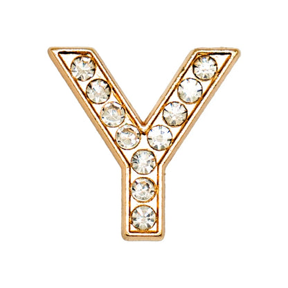Luxury Gold Letter Shoe Charm – Designer Clip for Clogs & Sandals