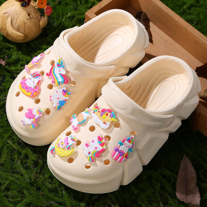 GlowCharm Unicorn Clogs
