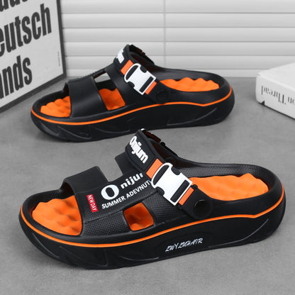 CharmStep Soft Massage Slides – Unisex Summer Slippers for Indoors & Outdoors