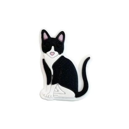 Cute Cat Shoe Charms – PVC Accessories for Clogs, Slides & Bags