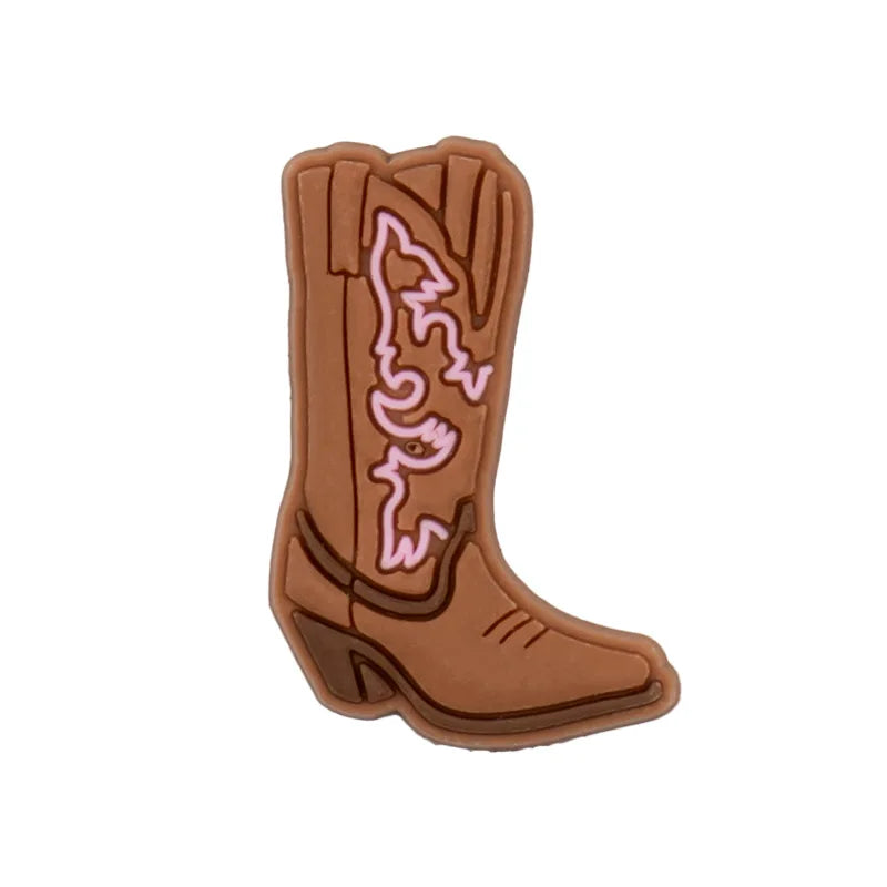 CharmStep Western Vibes Shoe Charms – 1/11pc Cowgirl & Cactus Set for Clogs