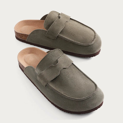 Classic Suede Clogs – Outdoor Comfort Slip-Ons