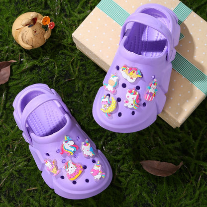 GlowCharm Unicorn Clogs