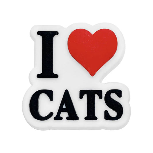 Cute Cat Shoe Charms – PVC Accessories for Clogs, Slides & Bags