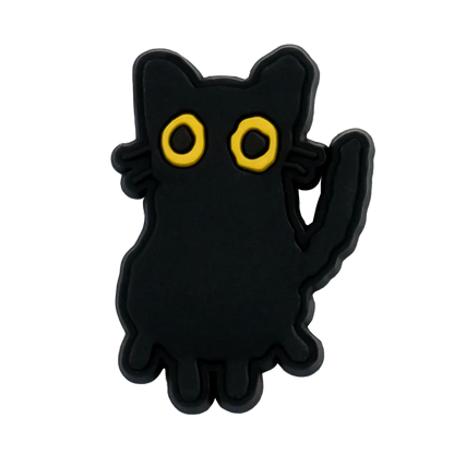 Cute Cat Shoe Charm – PVC Accessory for Clogs & Sandals