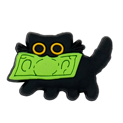 Black Cat Shoe Charms – Cute Paw & Kitty Designs for Clogs & Sandals