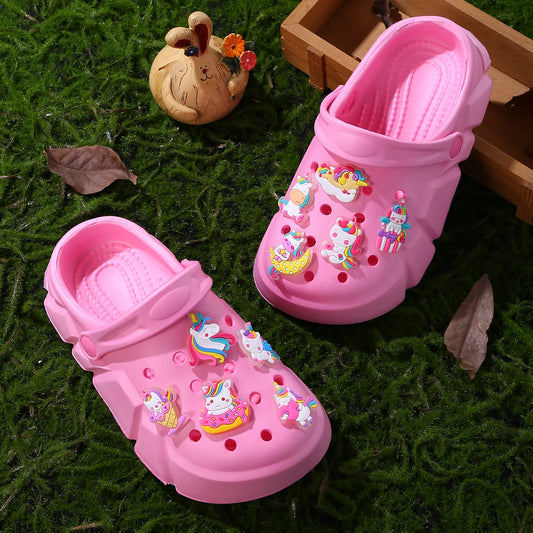 GlowCharm Unicorn Clogs