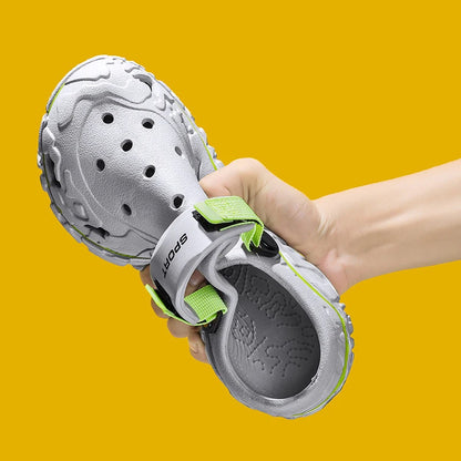 2025 Summer New Breathable Soft-Sole Outdoor Sports Sandals  Versatile Casual Two-Way Trendy Sandals