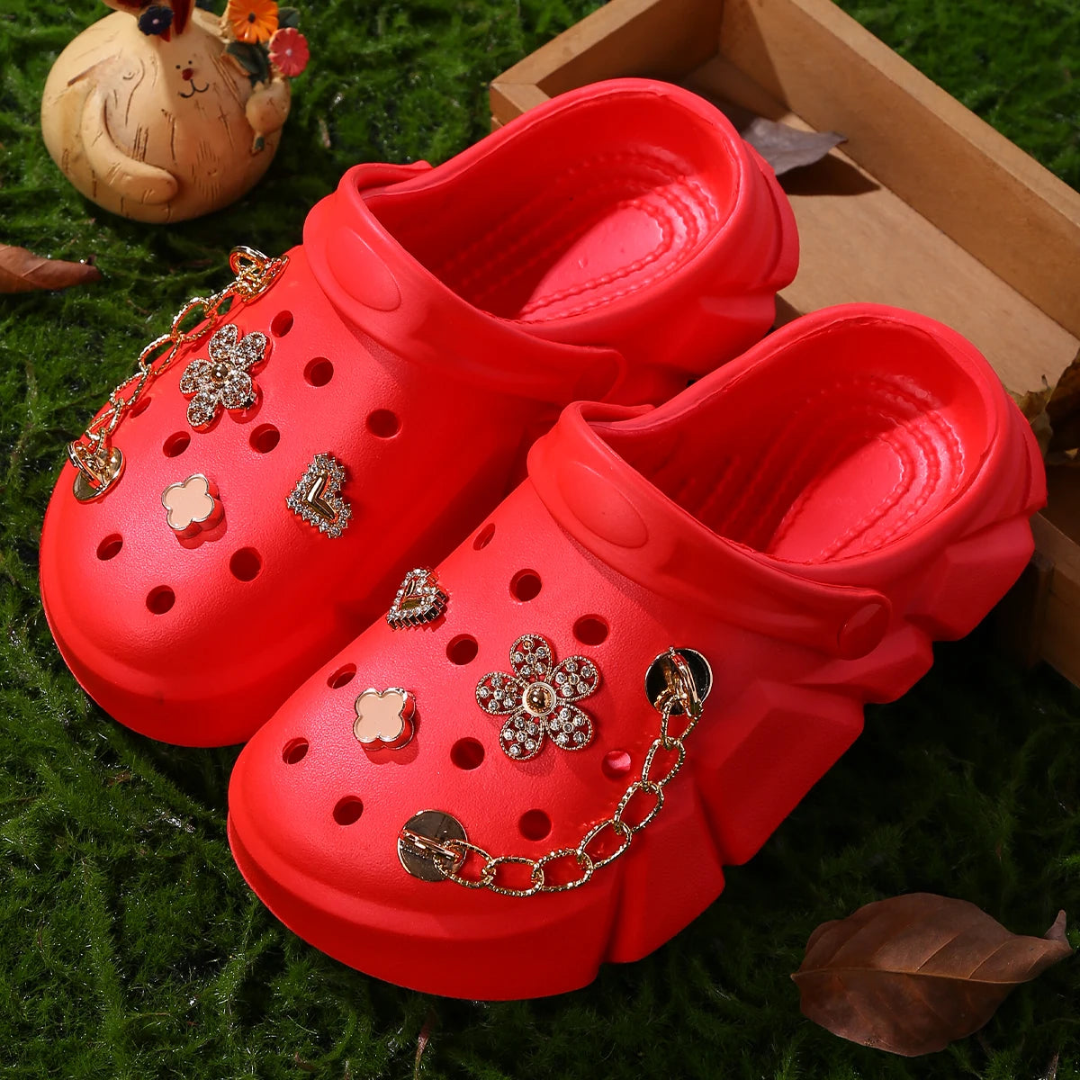 BloomLuxe Platform Clogs