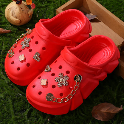 BloomLuxe Platform Clogs